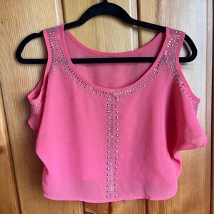 Cute sparkle Pink top